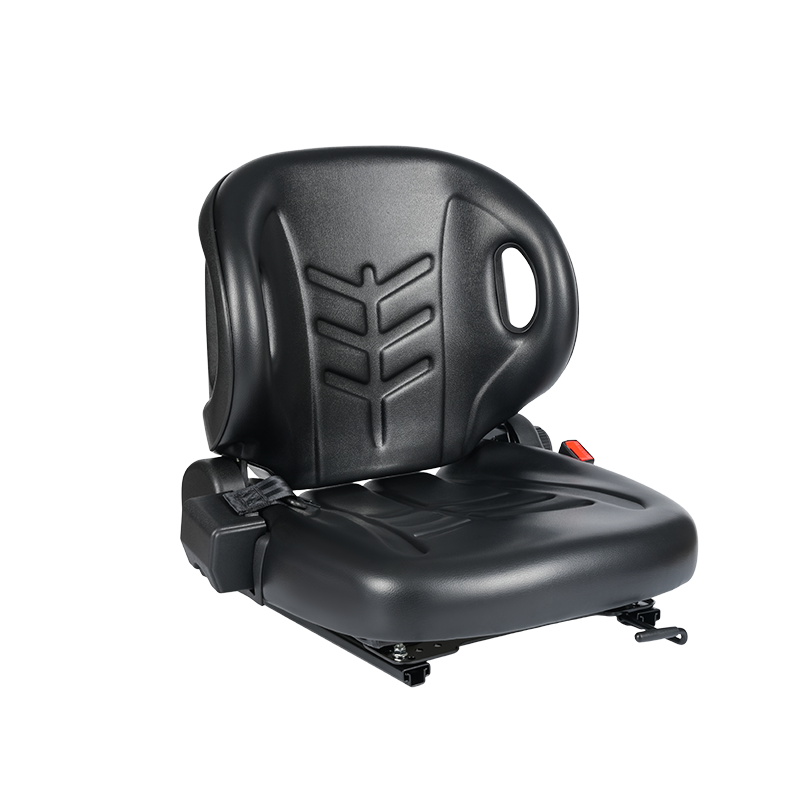 BF2-2 通用电动堆垛车司机座椅 防水黑色涂覆四面弹底布PVC带OPS感应开关角度可调靠背 